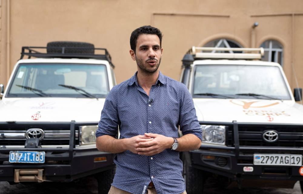 Lancelot Mermet, Country Director of the NGO Mercy Corps, speaks during a Reuters interview about the impact of the USAID funding cut on the water supply projects they were running in Goma, North Kivu province, Democratic Republic of Congo, June 19, 2025. REUTERS/Arlette Bashizi
