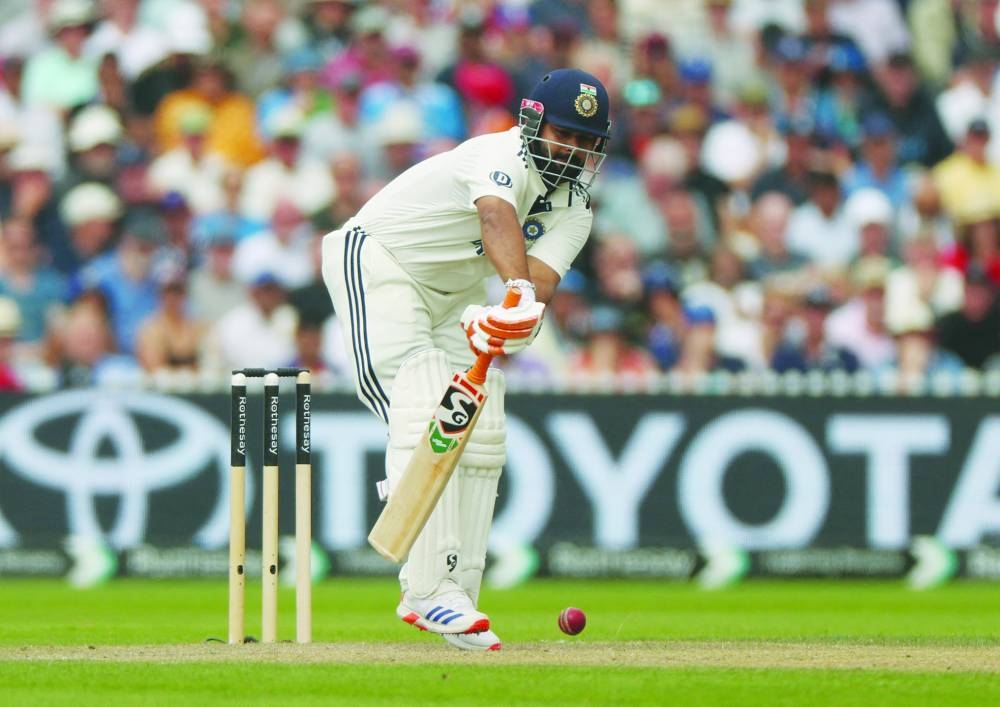 Cricket - International Test Match Series - Fourth Test - England v India - Old Trafford Cricket Ground, Manchester, Britain - July 24, 2025 India's Rishabh Pant in action Action Images via Reuters/Lee Smith