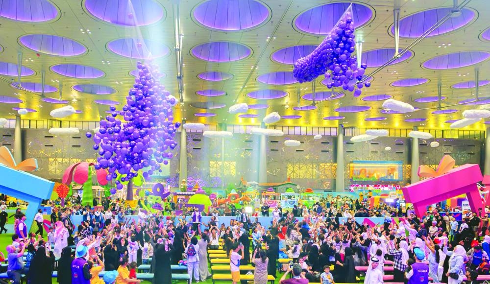 Qatar's first-ever Purple Saturday initiative launched at the Qatar Toy Festival. -supplied pictures 