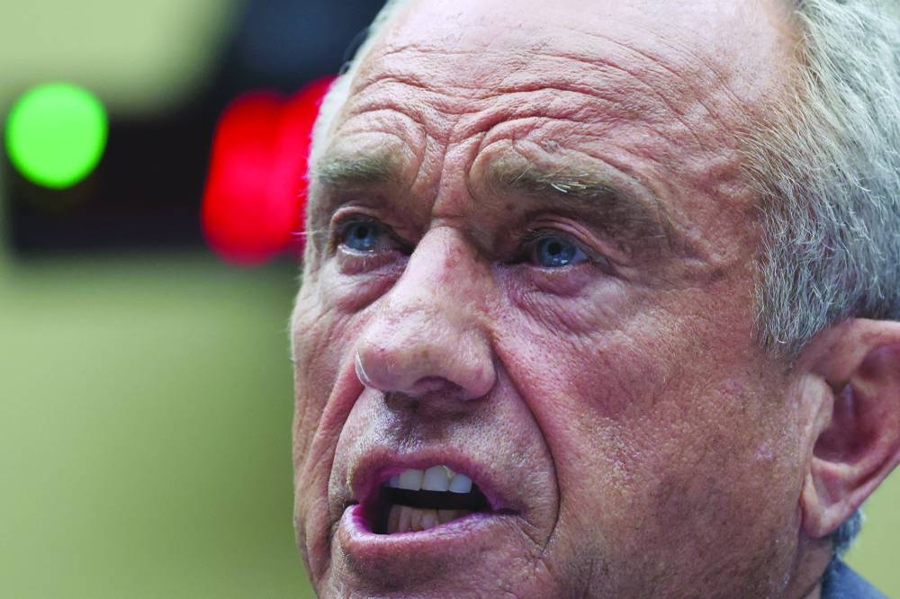 
SPOTLIGHT: US Health and Human Services Secretary Robert F Kennedy Jr testifies before a House Energy and Commerce Health Subcommittee hearing on President Donald Trump’s budget request for the Department of Health and Human Services, on Capitol Hill in Washington, DC, last month. (Reuters) 
