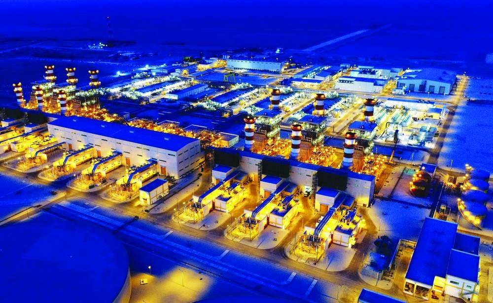 Aerial views of the Umm Al Houl power and water plant