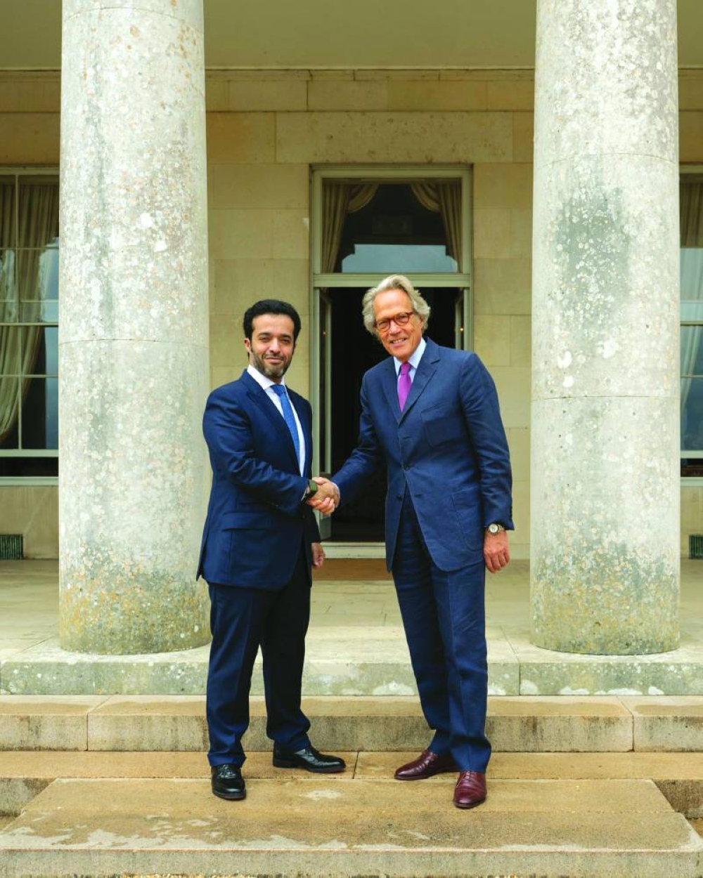 HE Saad bin Ali al-Kharji and Charles Gordon-Lennox at the event.