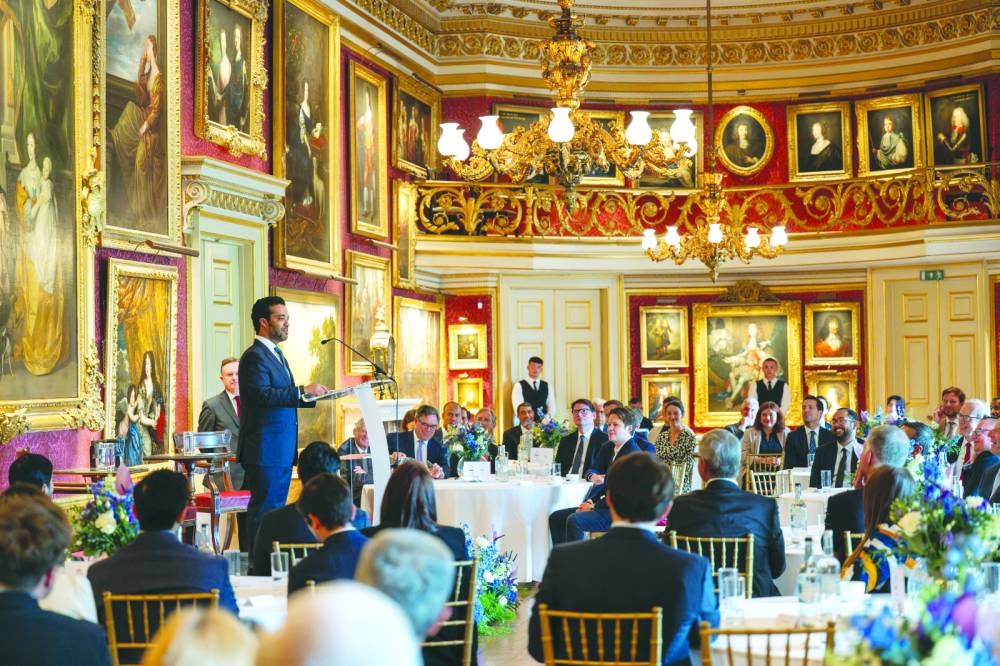 HE Saad bin Ali al-Kharji speaking at the Goodwood Summit.