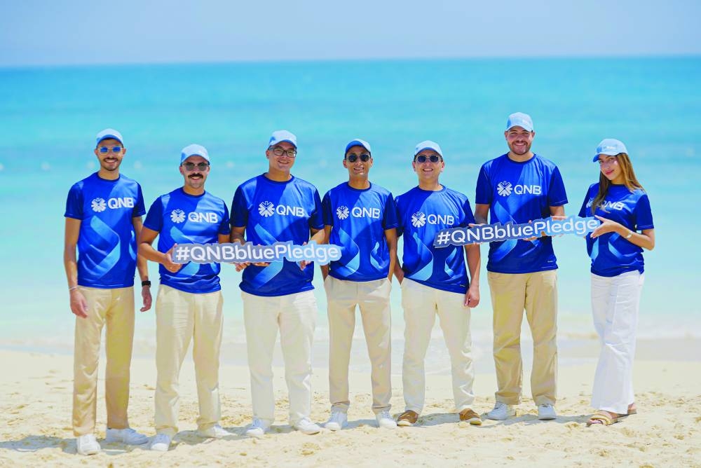 QNB Egypt organized joined the #QNBBluePledge.