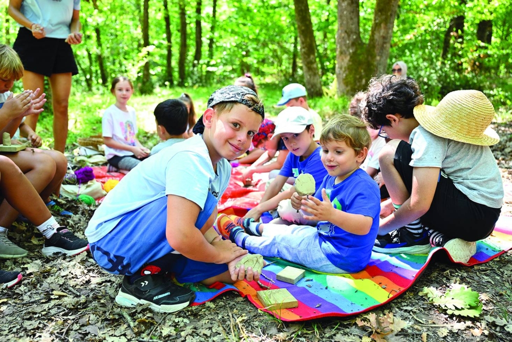 D/C pic - QNB Türkiye organized fun activities for children in nature.