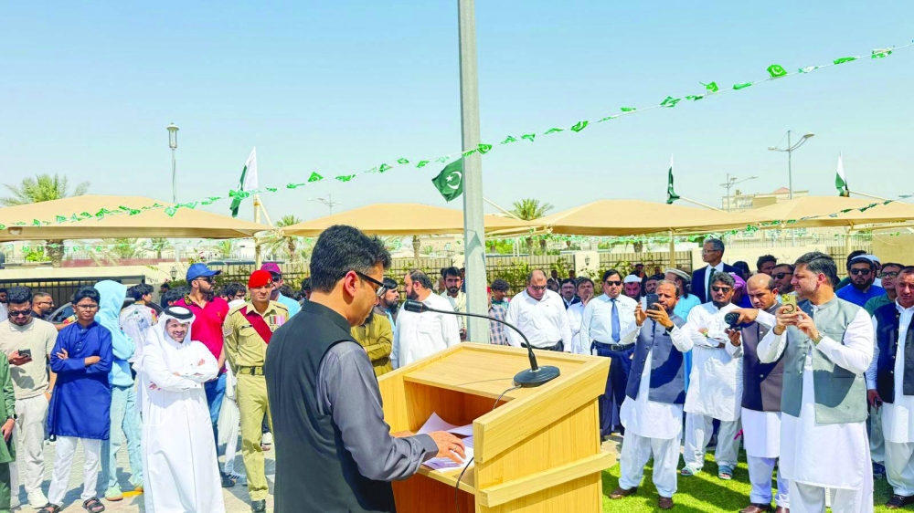 Chargé d’Affaires Syed Mustafa Rabbani addressing the participants.