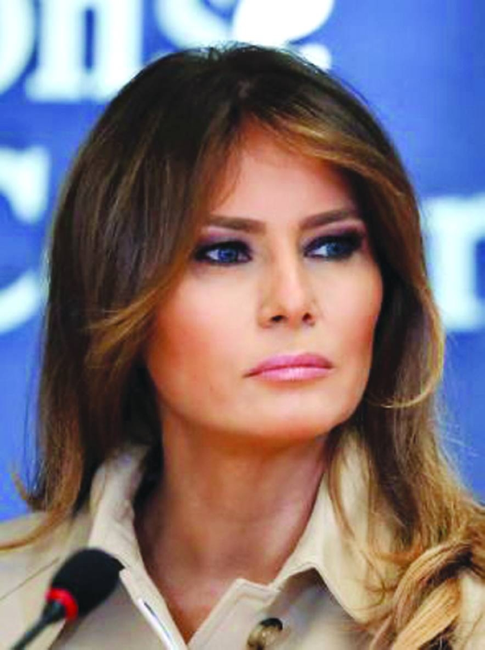 CONCERN: Emine Erdogan (right) and Melania Trump.