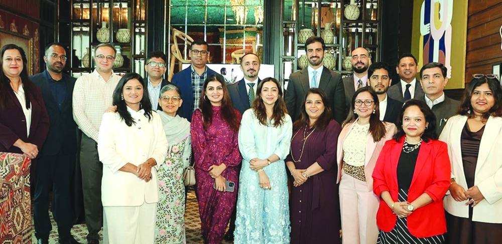 Visit Qatar officials with tour operators and wedding planners in India.