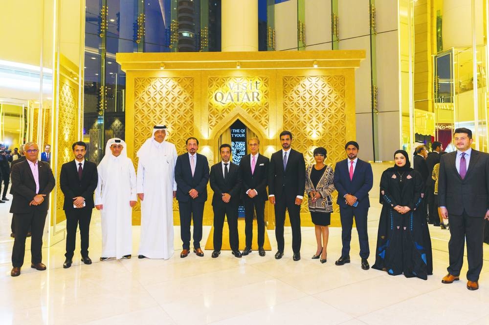 Qatari dignitaries and other guests at the event.