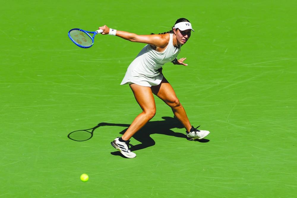 
Jessica Pegula of the US in action against Barbora Krejcikova of Czech Republic in the quarter-finals stage of the US Open. (Reuters) 