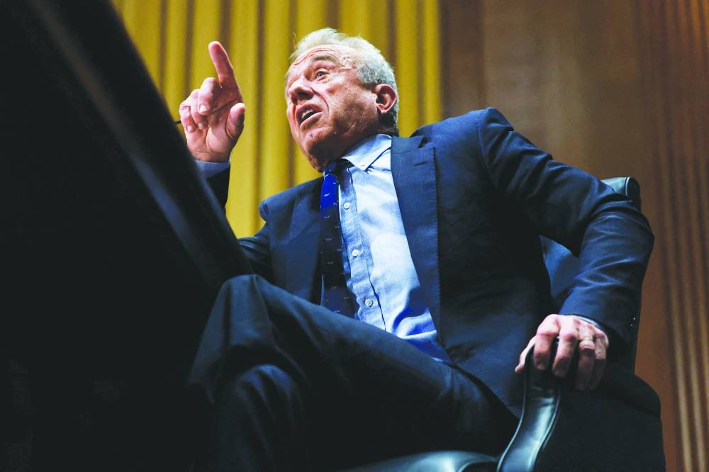 U.S. Health and Human Services Secretary Robert F. Kennedy Jr., testifies before a Senate Finance Committee hearing on President Donald Trump's 2026 health care agenda, on Capitol Hill in Washington, D.C., U.S., September 4, 2025. REUTERS