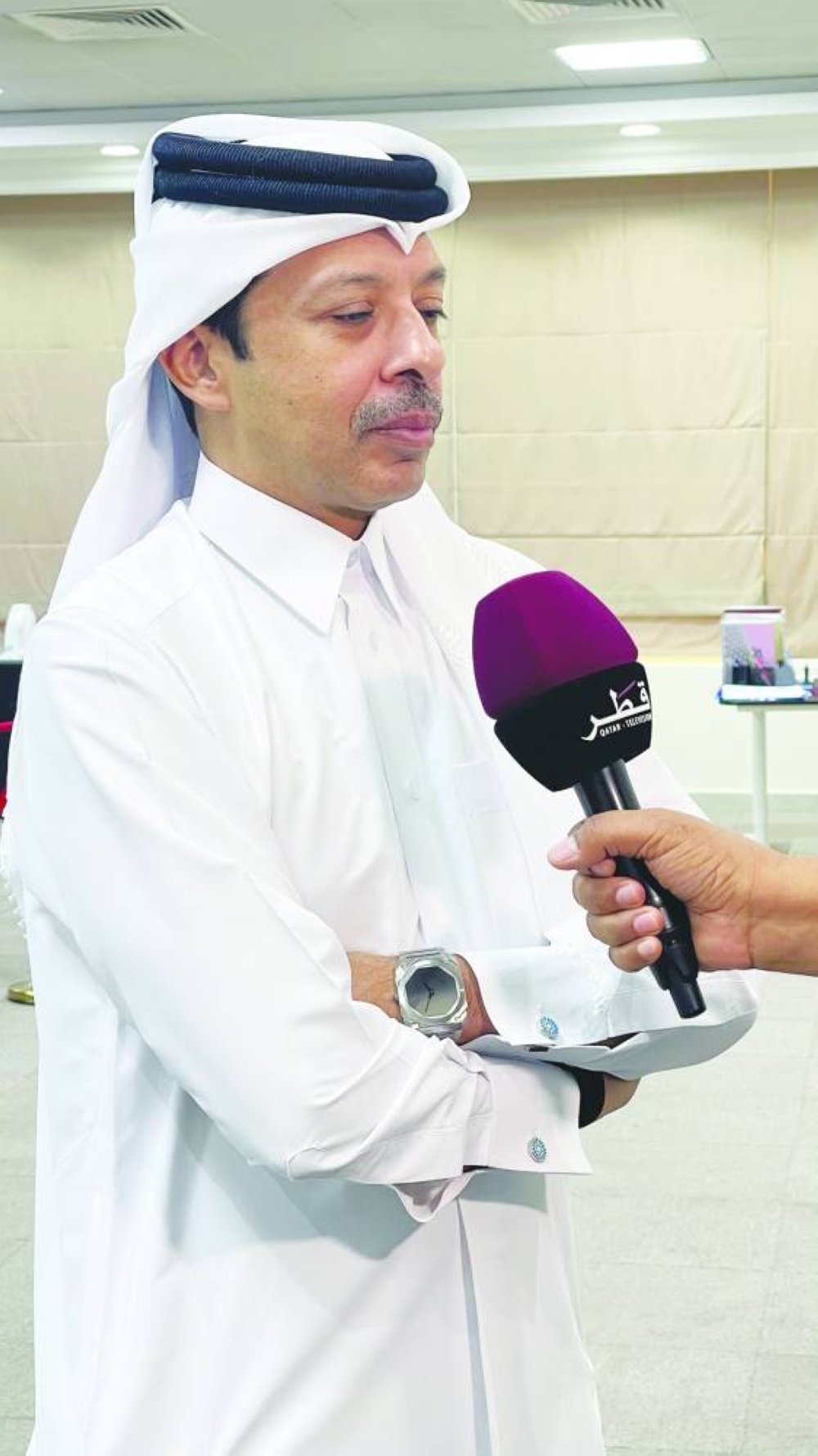 Muhammad Al-Mudahka, president of Qatar Chess Association