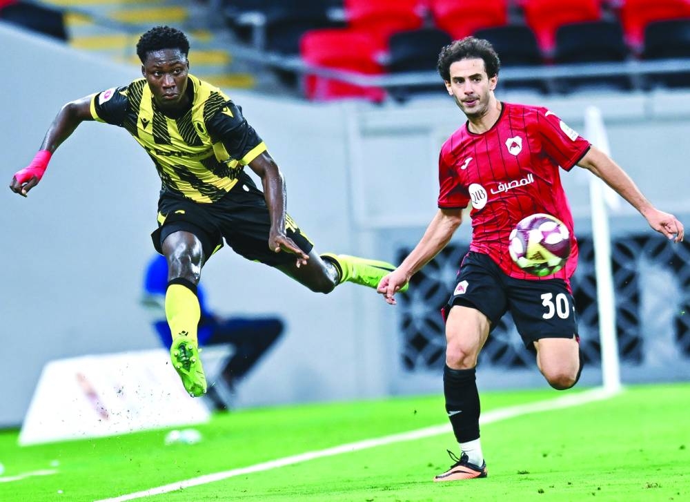 Qatar SC battled to a 1-1 draw against Al Rayyan. PICTURE: Noushad Thekkayil