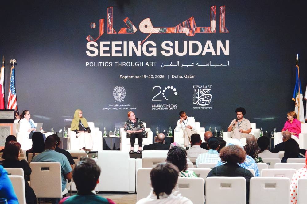 Yafil Mubarak speaking at a panel discussion