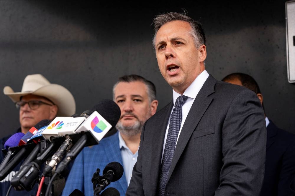Joseph Rothrock, Special Agent in Charge of the FBI's Dallas field office, speaks during a press conference at the scene of a shooting at an Immigration and Customs Enforcement (ICE) field office in Dallas, Texas, on Wednesday. REUTERS