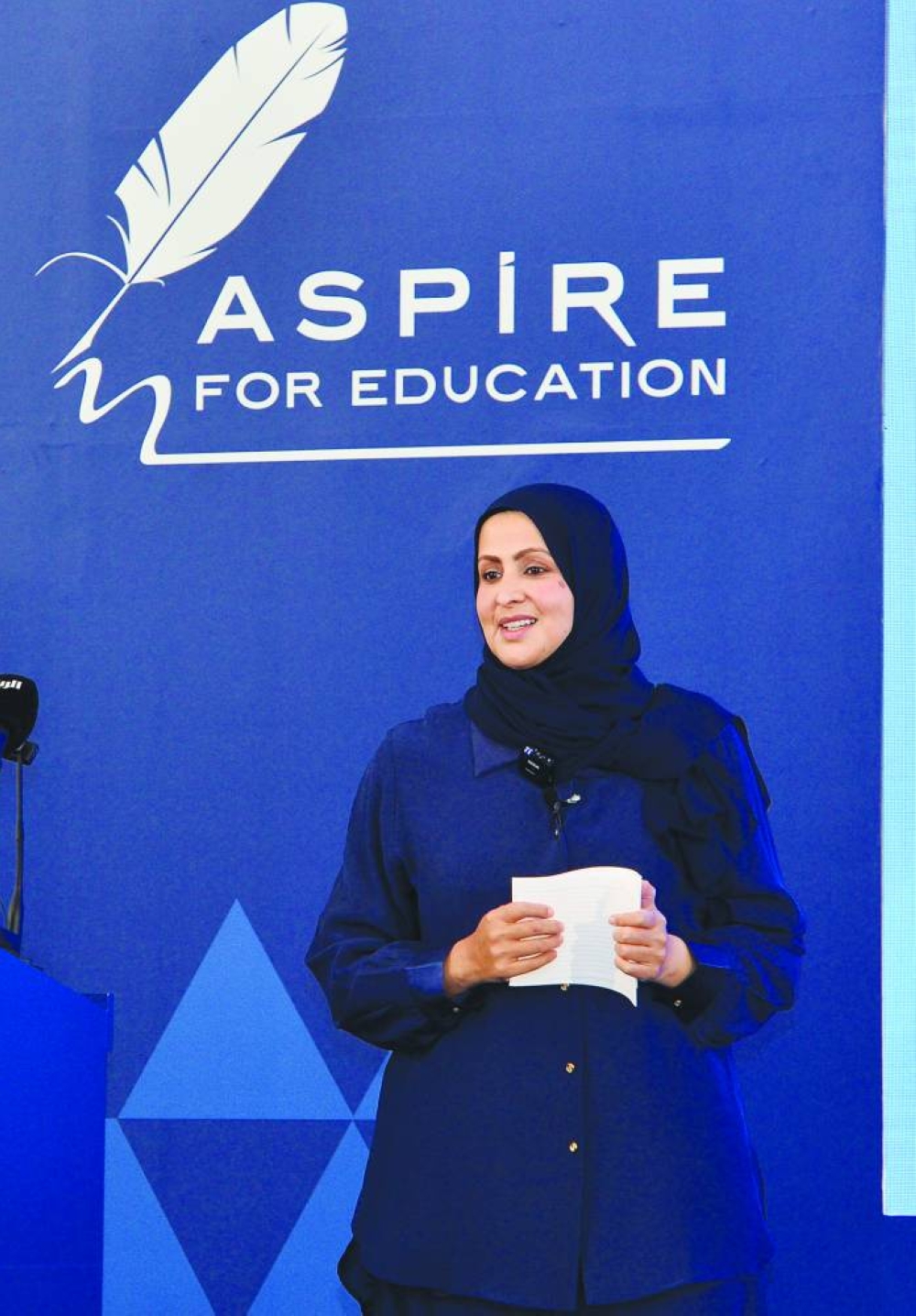 HE Sheikha Dr Hessa bint Hamad bin Khalifa al-Thani delivering the keynote address at the conference. 