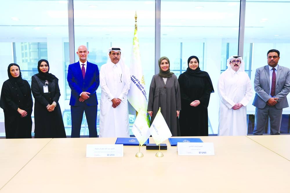 Al Jazeera Media Institute and QNB Group signed a media cooperation agreement covering areas of media training, media consultancy and production. 
The agreement aims to develop skills of bank’s employees, across all job levels, to engage and communicate with the public professionally, reflecting QNB brand positively in various media outlets.