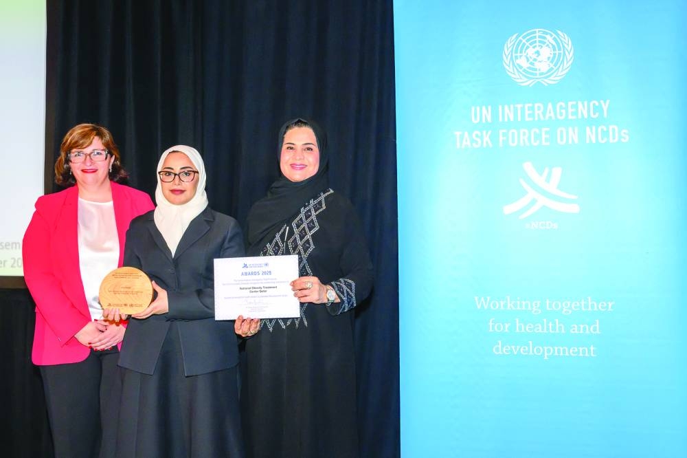World Health Organisation Awards presentation for UN Inter-Agency Task Force for NCDs event, on the sidelines of the 80th UN General Assembly.