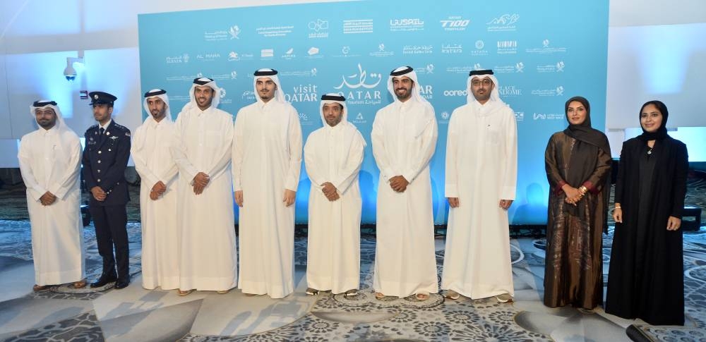 Officials at the launch of the Unified calendar event yesterday