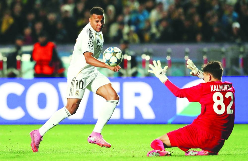 Mbappe hat-trick powers Real to 5-0 win over Kairat