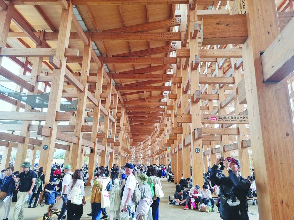 Large crowds at Expo 2025 Osaka
