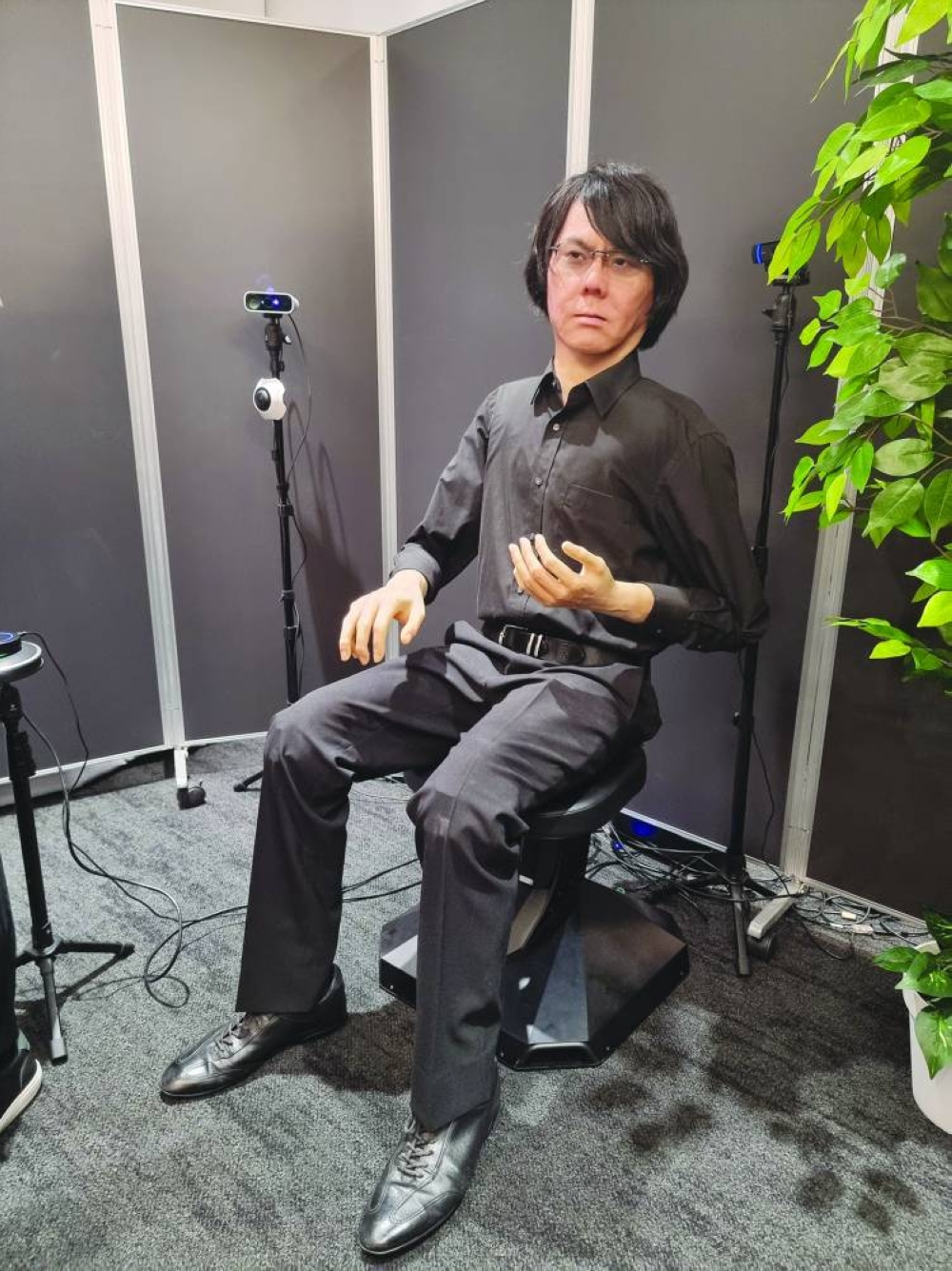 'Geminoid' an eerily lifelike robot modelled after Ishiguro himself. PICTURE: Joey Aguilar.