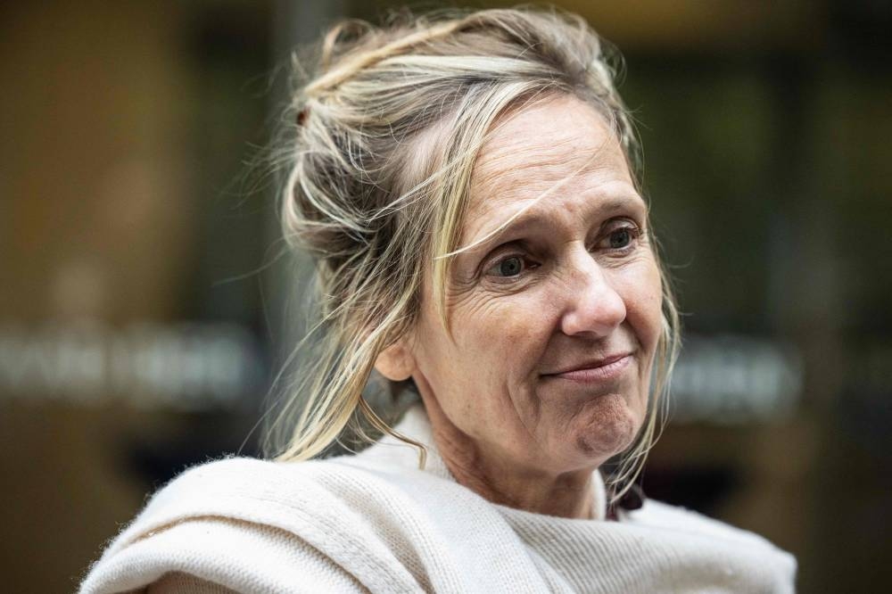 Attorney Liesbeth Zegveld leaves the Supreme Court following the ruling in the so-called F-35 case in The Hague, on Friday. AFP