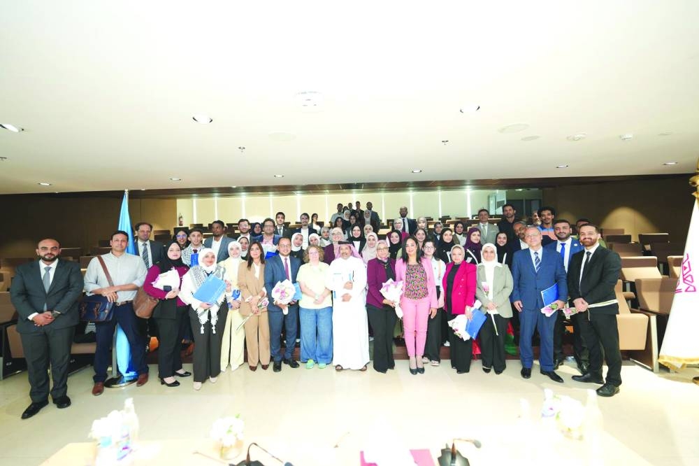 Group photo at conclusion of the Arab Moot Court Competition for Human Rights.