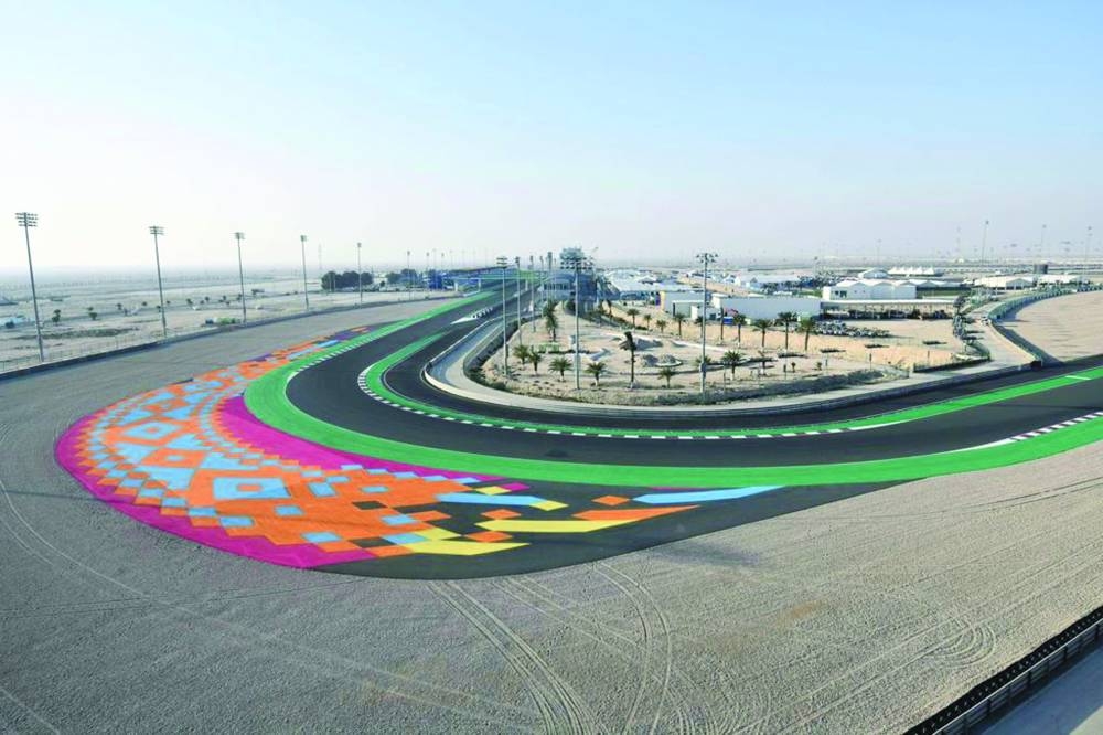An overview of the Lusail track.