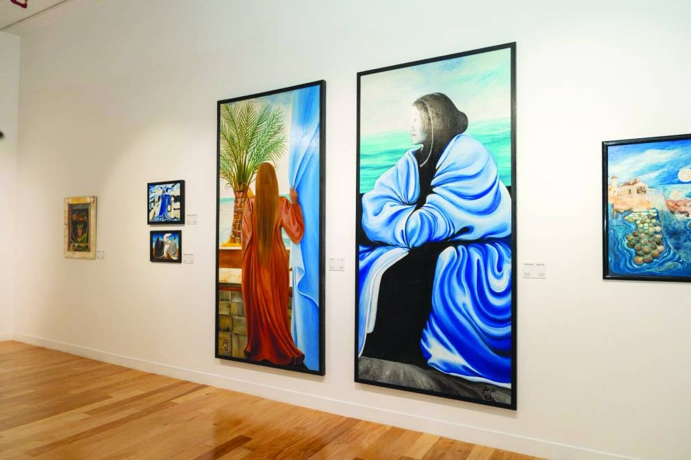 Amrei C. Jarosch's work on display at the exhibition.