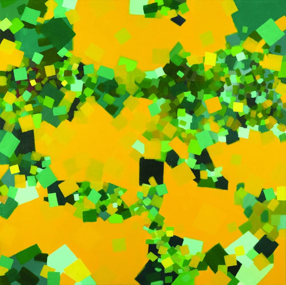 we refuse_d. (Samia Halaby, Six Golden Heroes)