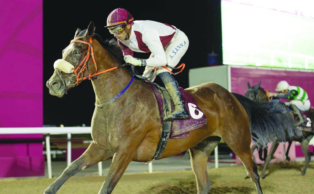 Jockey Alberto Sanna guided Grace Secret to victory Wednesday