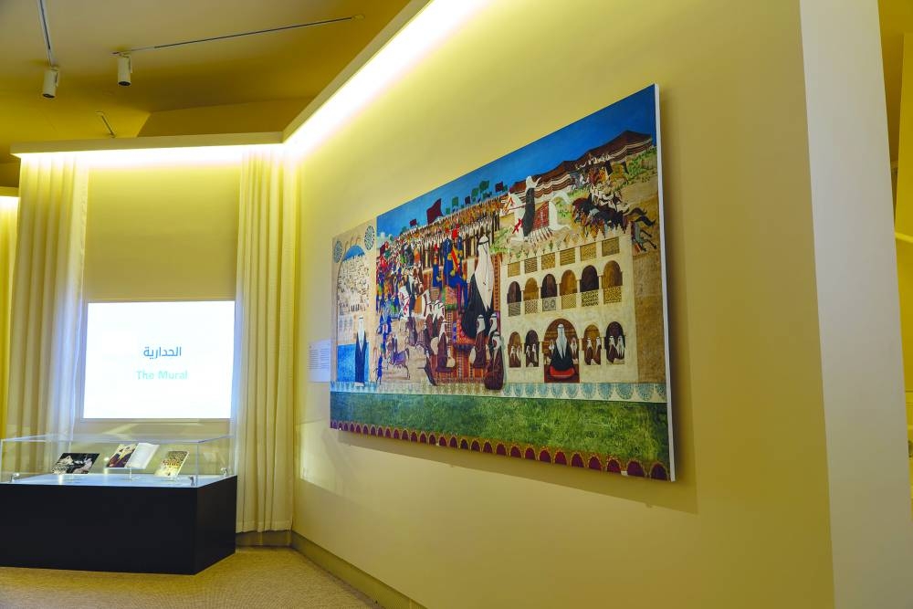 The exhibition displays an array of archives, photographs, documents and personal stories, highlighting the NMOQ's impact on Qatar’s culture and identity.