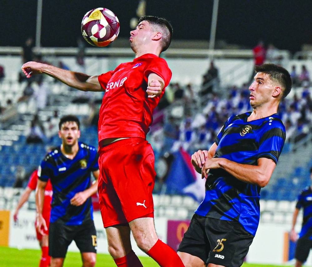 Action from Al Sailiya-Al Shahania match.