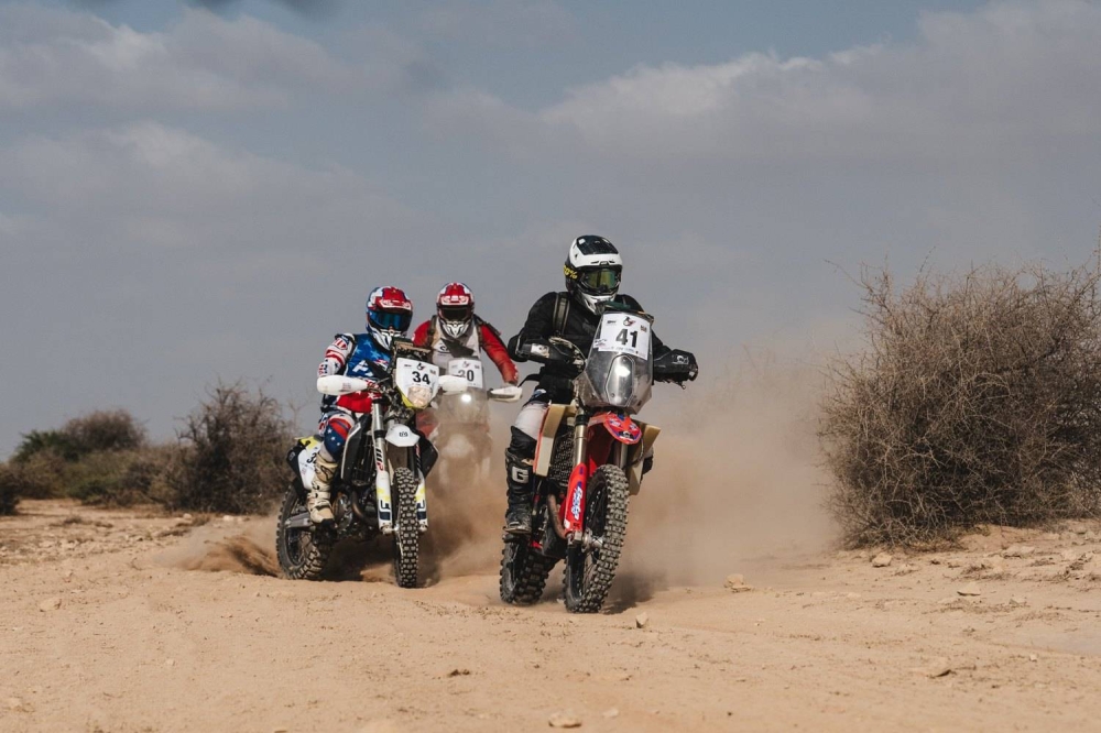 This year's Qatar International Baja has received a bumper entry in the motorcycle category.