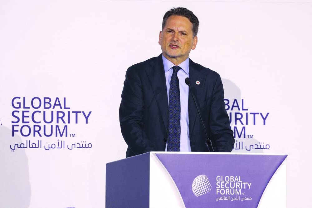 International Committee of the Red Cross (ICRC) Director-General Pierre Krahenbuhl 