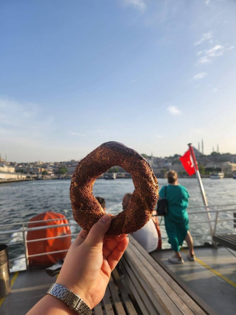 Crossing the Bosphorus to Kadıköy with a simit in hand, experiencing Istanbul like a local.