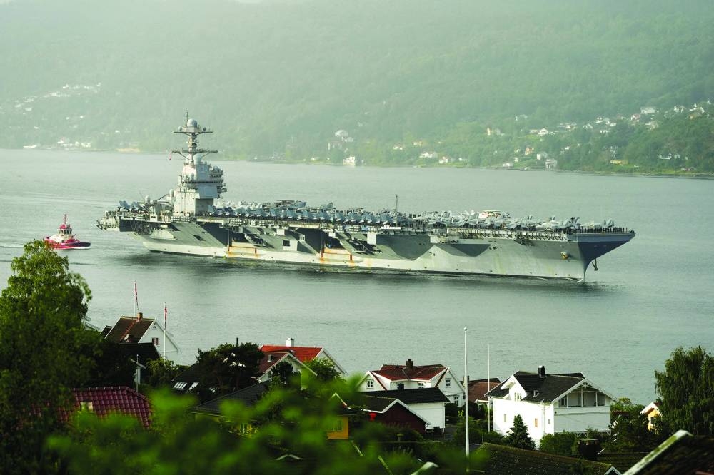 US Navy&#039;s USS Gerald R Ford (CVN 78) is the world&#039;s largest aircraft carrier. (Reuters)