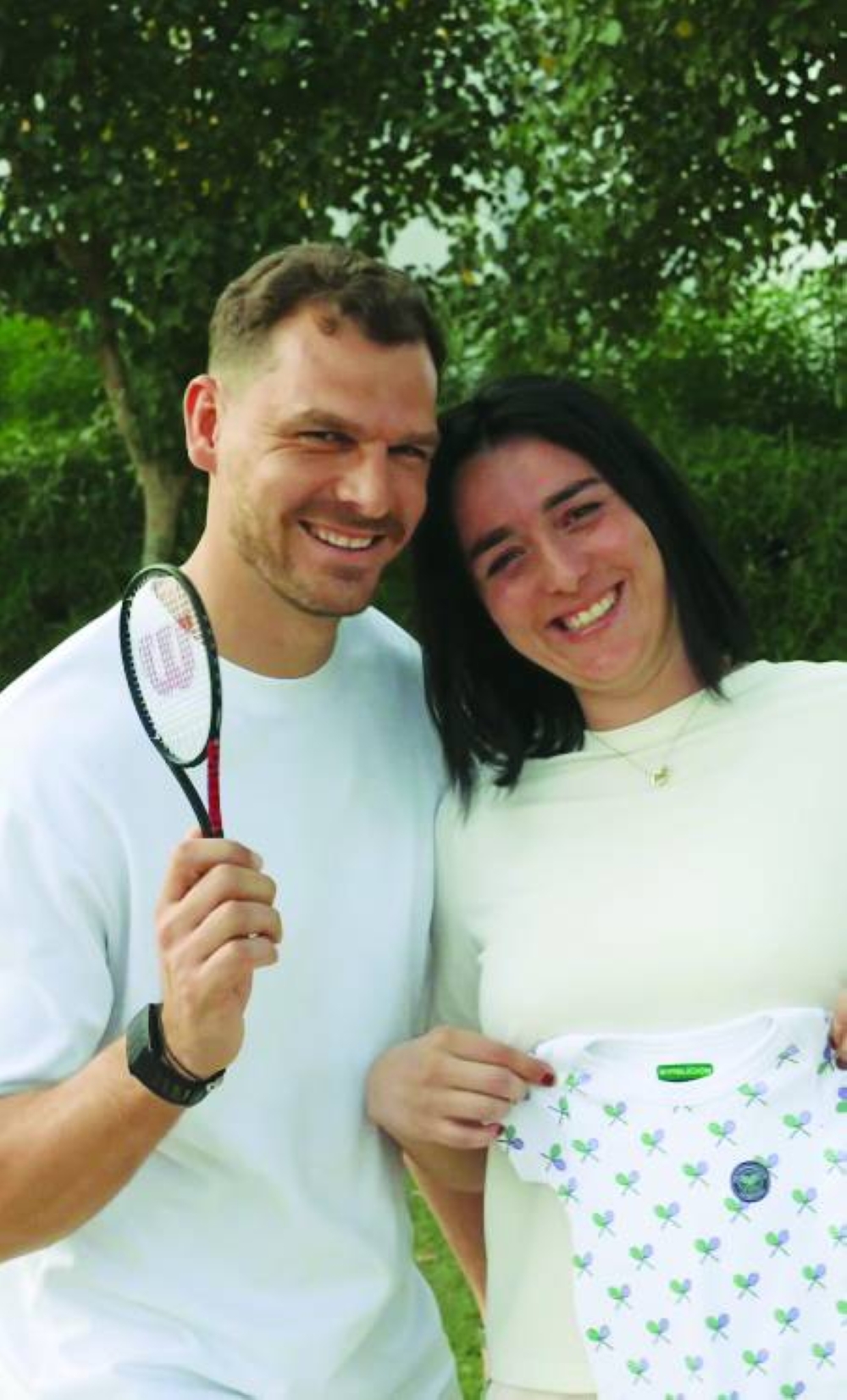 Tunisian tennis player Ons Jabuer and her husband Karim Kamoun on Monday announced on social media that they expecting their first child. 
(Picture: onsjabeur/Instragram)