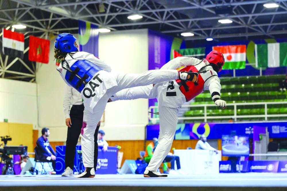 Qatar’s Noor Mohammed and Maram Fatnasi were both eliminated in the quarter-finals of the taekwondo competition,