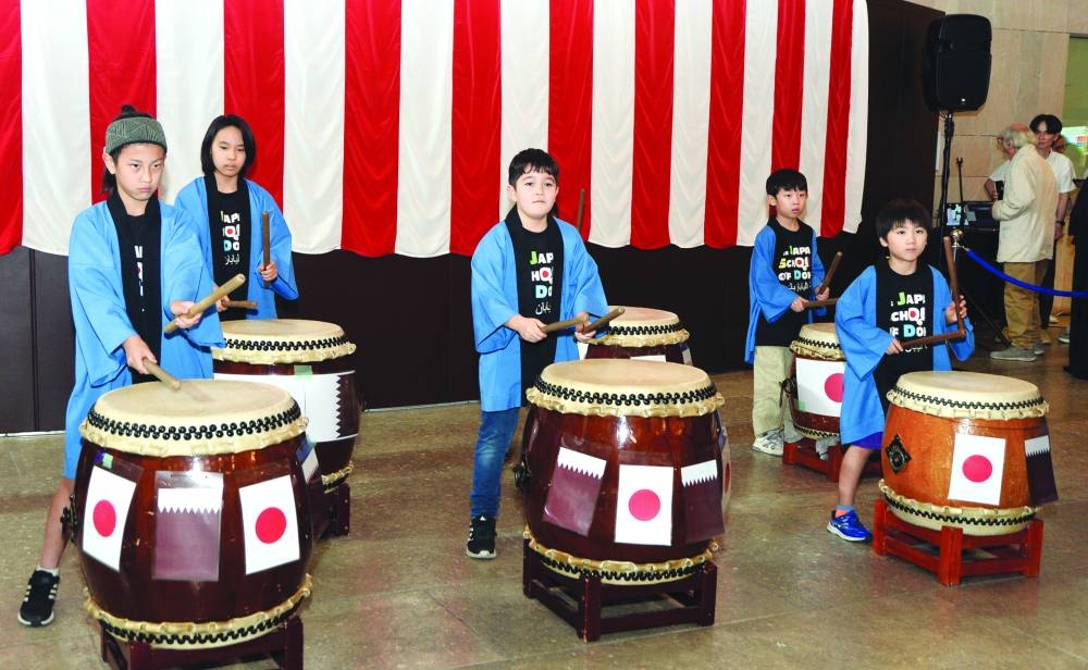 A drum performance.