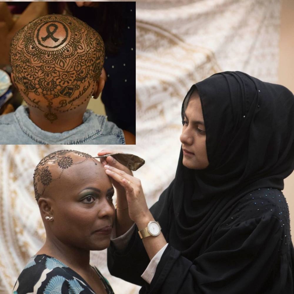 Nazma’s henna crowns, delicately drawn on the scalp, have become powerful symbols of courage, hope, and emotional strength.
