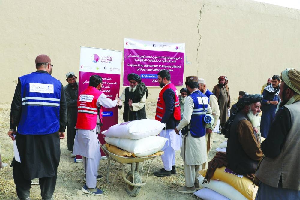 QRCS offers agri support for Afghan families affected by natural disasters.