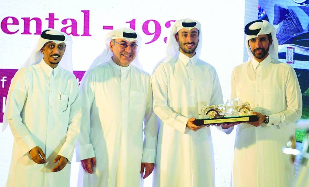 (2nd, right) Omar Hussain Alfardan, the president and CEO of Alfardan Group, at Qatar Classic Luxury Car Competition and Exhibition 2025.