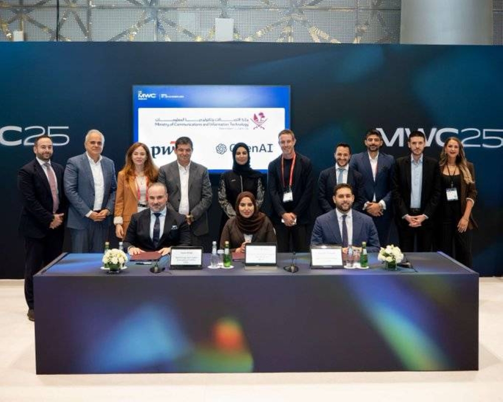 Qatar signs cooperation agreement with PwC Middle East and OpenAI to advance national AI Ecosystem