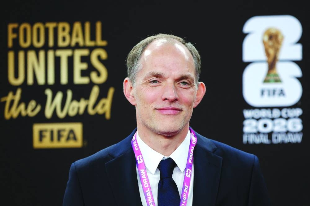 WASHINGTON, DC - DECEMBER 05: Thomas Tuchel, Head Coach of England, pose on the red carpet prior to the FIFA World Cup 2026 Official Draw at John F. Kennedy Center for the Performing Arts on December 05, 2025 in Washington, DC.   Kevin Dietsch/Getty Images/AFP (Photo by Kevin Dietsch / GETTY IMAGES NORTH AMERICA / Getty Images via AFP)