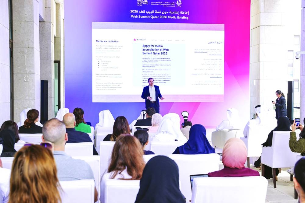 Described as “the first session of its kind,” the briefing was designed to support and guide media representatives in preparation for the upcoming summit, slated for February 1-4, 2026, at the Doha Exhibition and Convention Centre (DECC). PICTURE: Ram Chand.