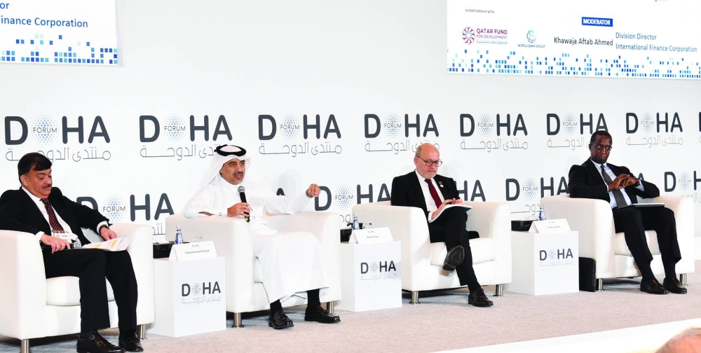 The panel discussion at the Doha Forum 2025. 