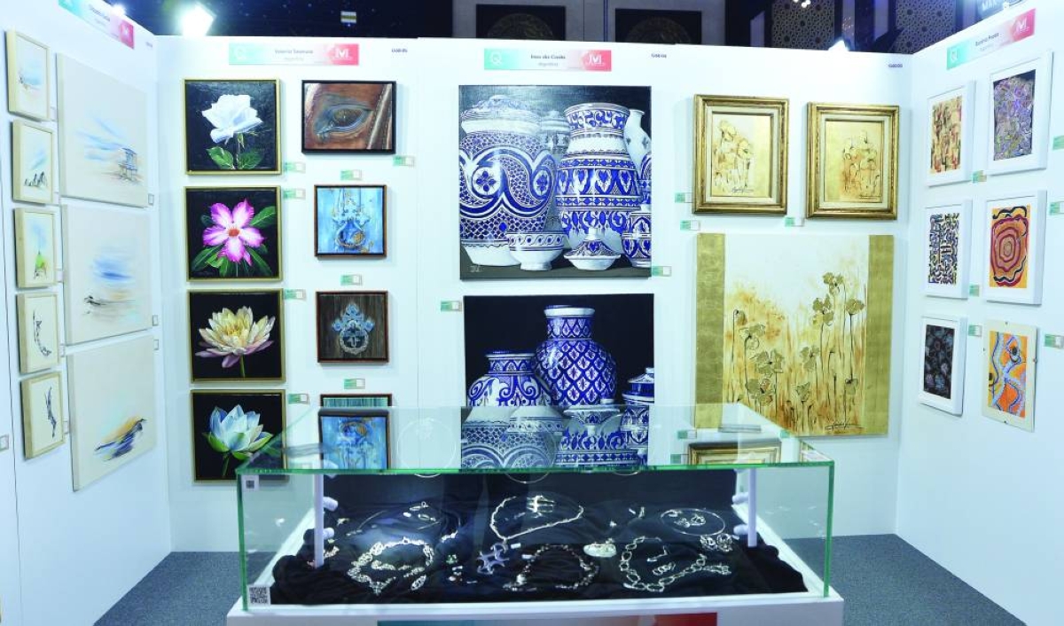 Another view of the artworks