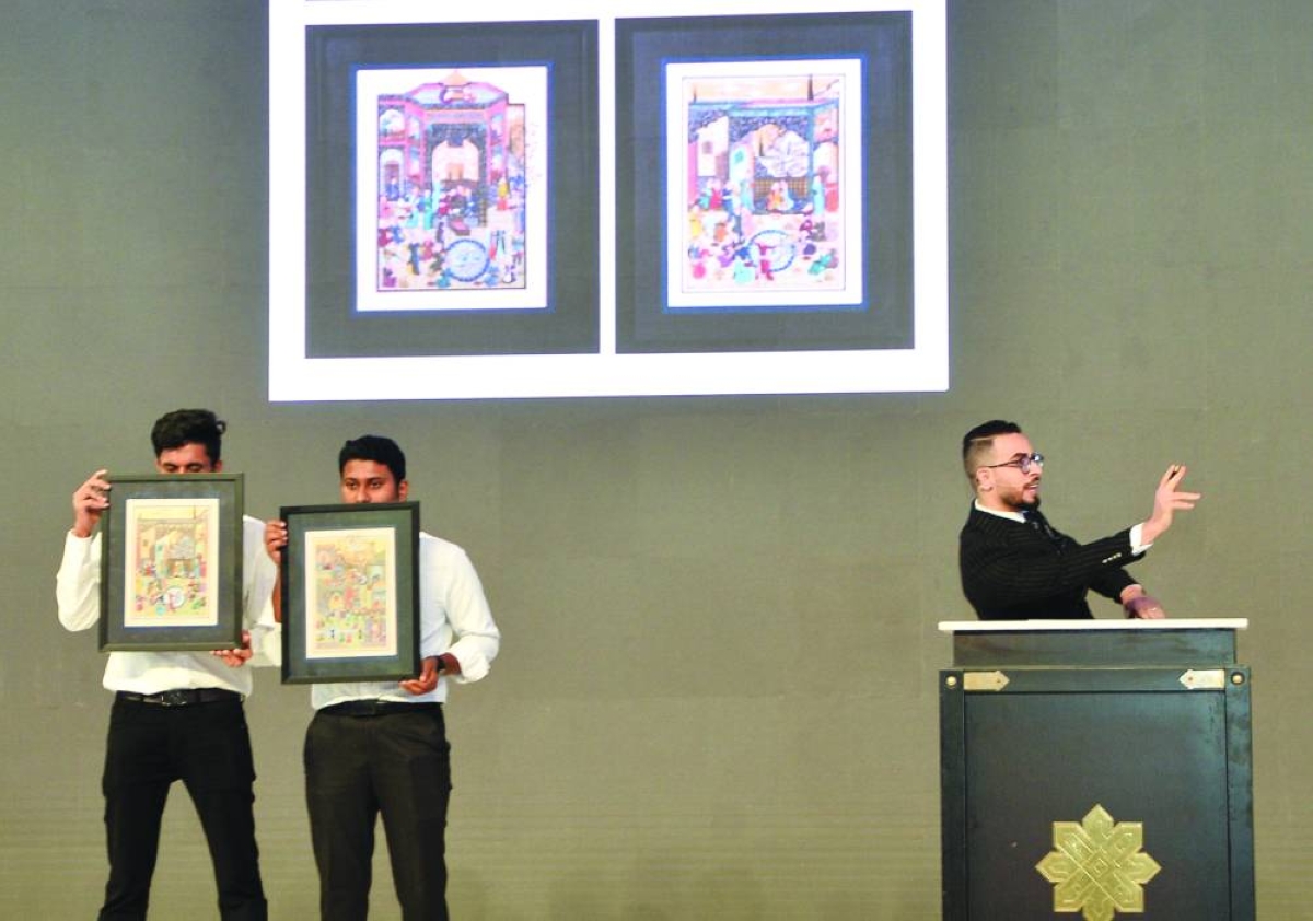 An artwork being auctioned.